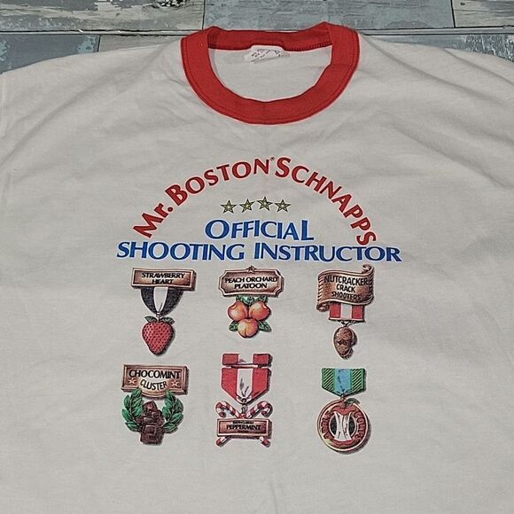 Vintage T-Shirt Mr. Boston Schnapps Sz X-Large - Picture 2 of 9